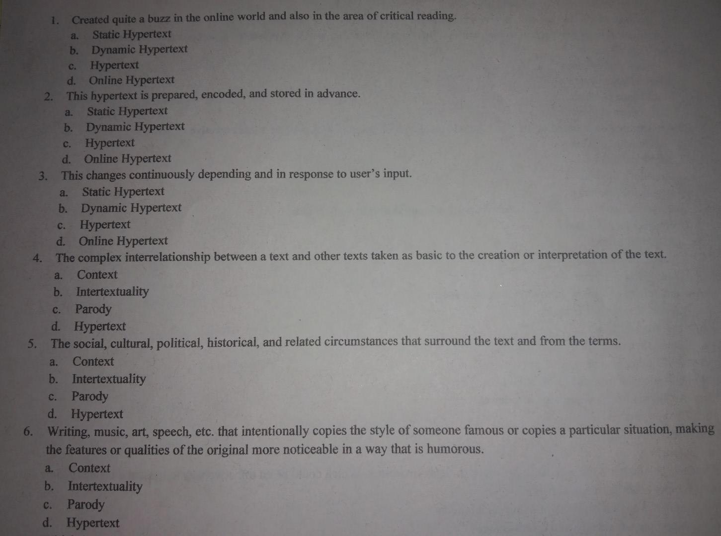 please answer all CORRECTLY and COMPLETELY 1-20.