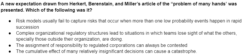 A new expectation drawn from Herkert, Berenstain,