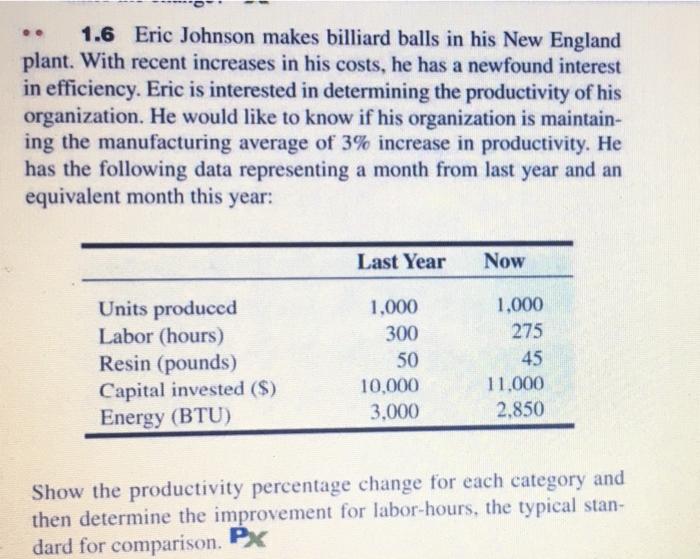 .. 1.6 Eric Johnson makes billiard balls in his