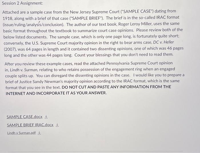 Attached are a sample case from the New Jersey