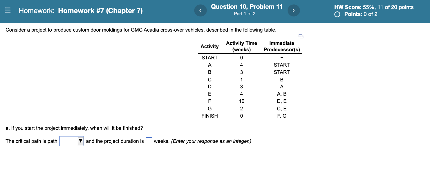 b. You are interested in completeing your project