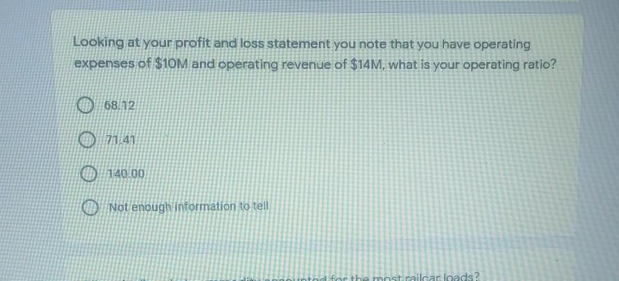Looking at your profit and loss statement you