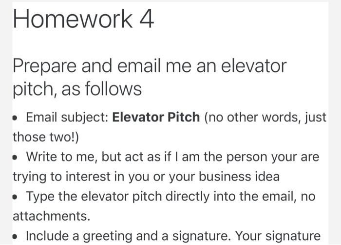 May anybody write an elevator pitch for me