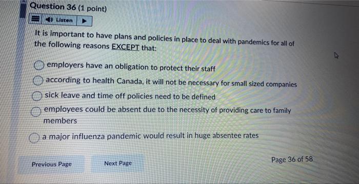 It is important to have plans and policies in