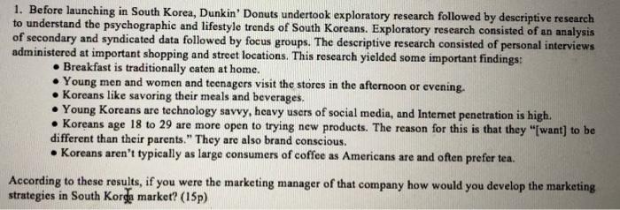 1. Before launching in South Korea, Dunkin'