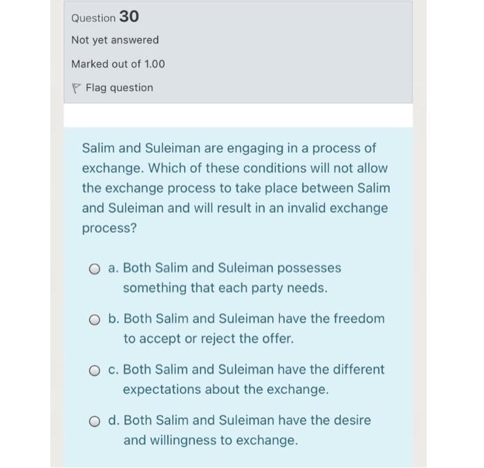 fast please Question 29 Not yet answered Marked