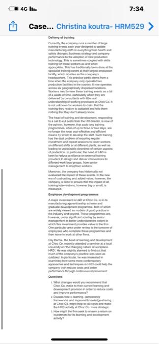 Case Study: Learning and Development at Choc Co.