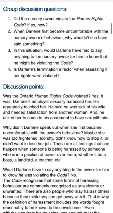 Case study 1: Darlene This scenario is based on