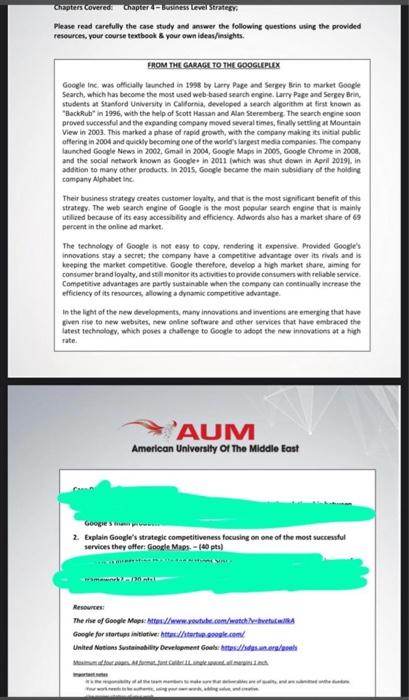 Chapters Covered Chapter business Level Strategy