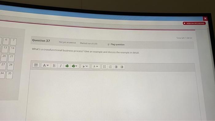 WEBCAM RECORD 6 7 Question 37 Mukadoo Has