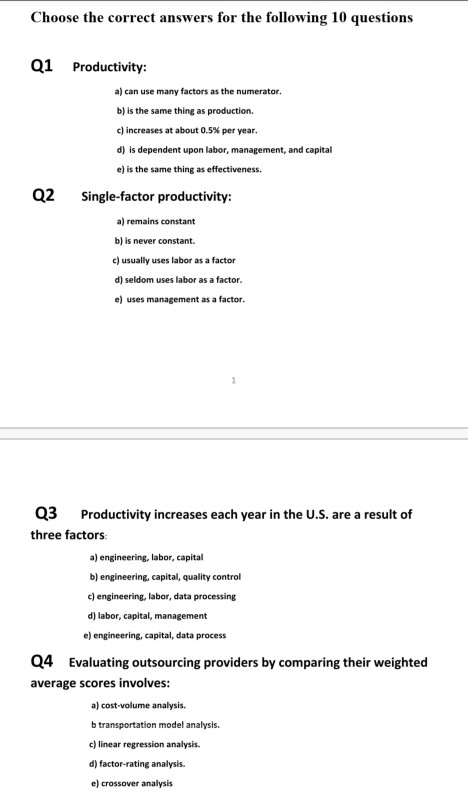 It's a multiple choice question Please solve all