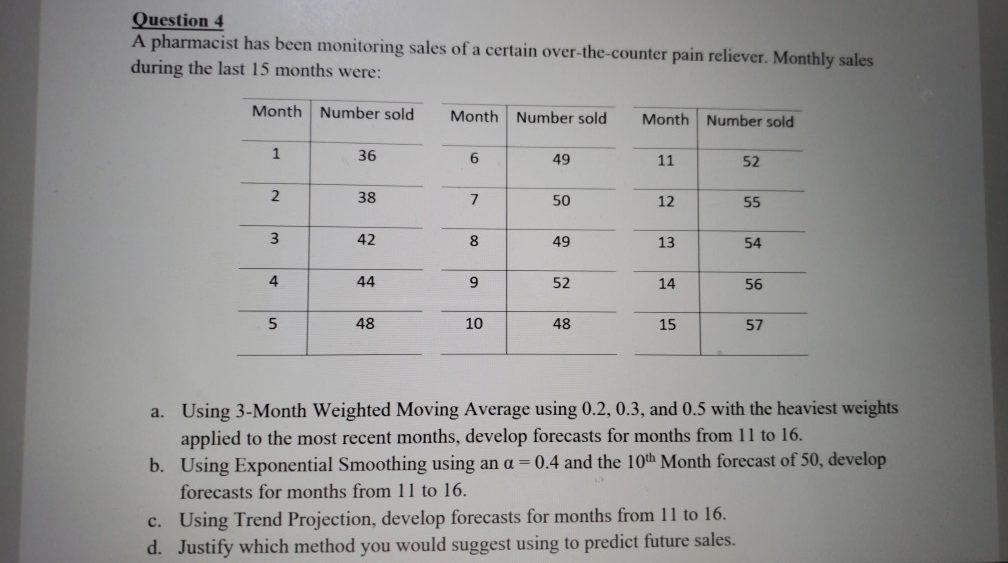 Please help solving the question4 c. If it is