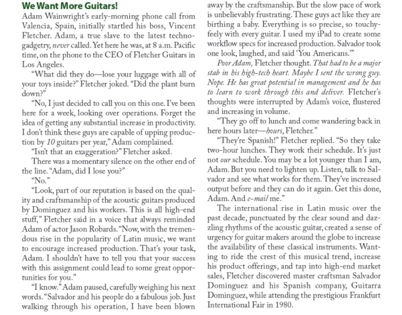 Case study: We Want More Guitars!, Please read