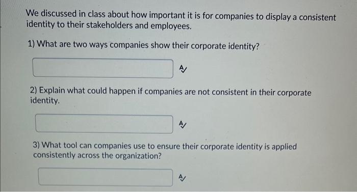 We discussed in class about how important it is