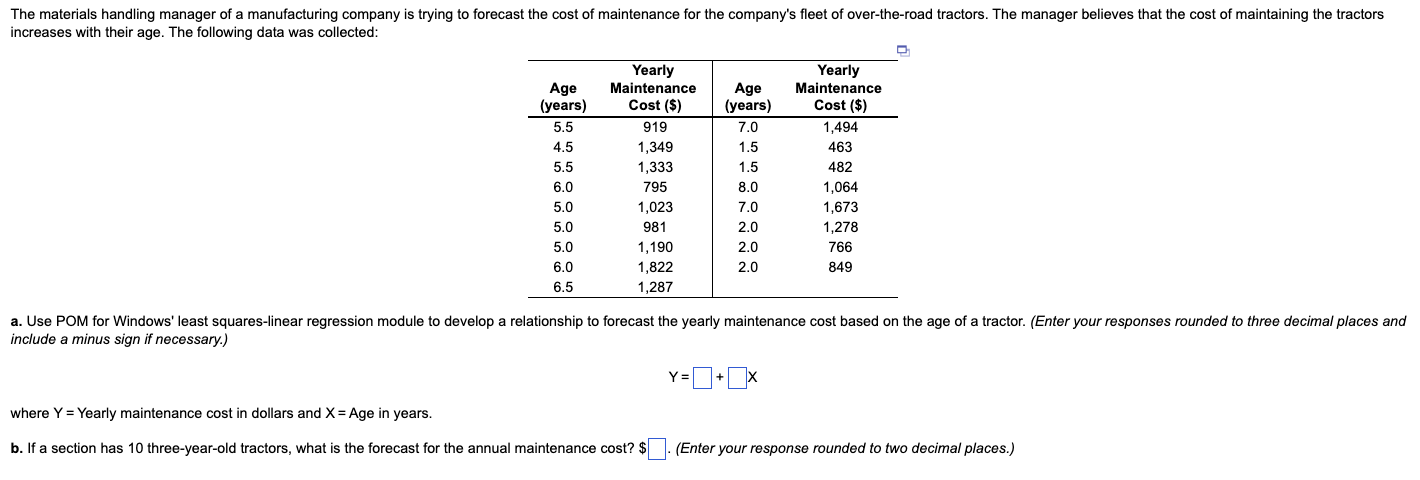 The materials handling manager of a manufacturing