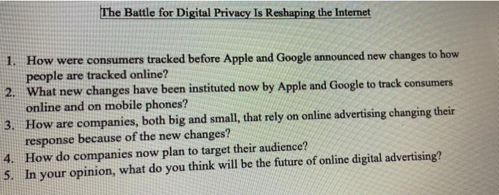 The Battle for Digital Privacy Is Reshaping the