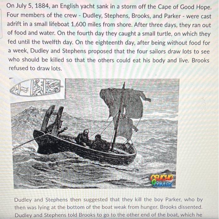 On July 5,1884 , an English yacht sank in a storm