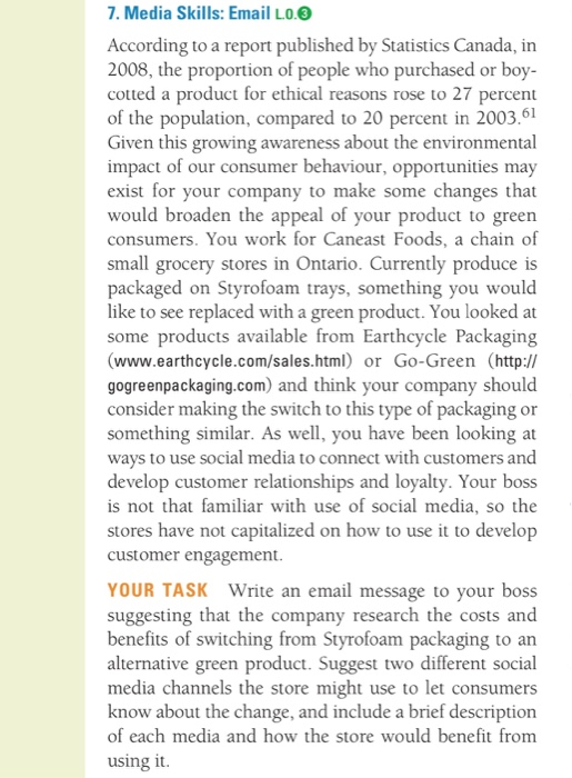 I want to solve this email? 7. Media Skills: