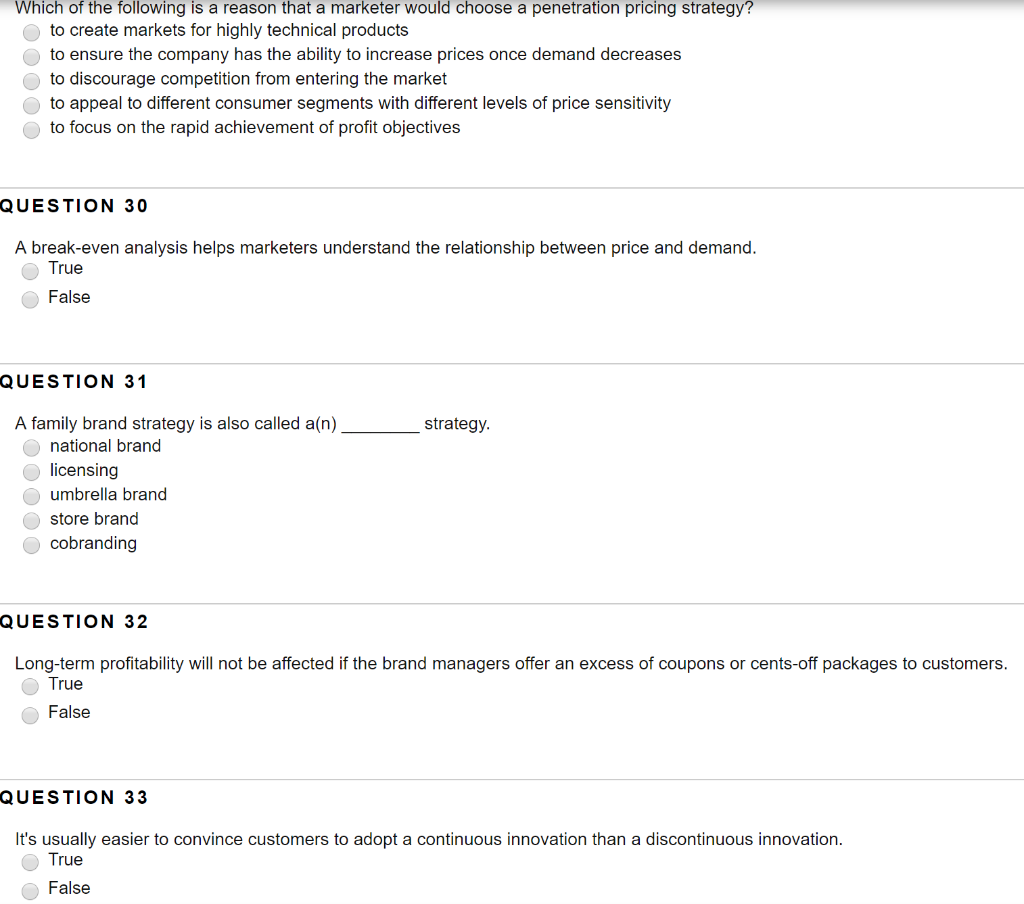 Which of the following is a reason that a