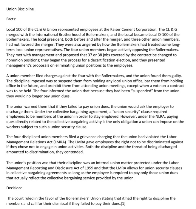 3. Do you think it is right for a union and an