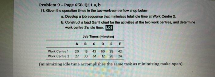 Problem 9 - Page 658, Q11 a, b 11. Given the