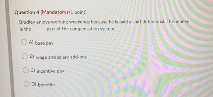 Question 2 (Mandatory) (1 point) Acme Global