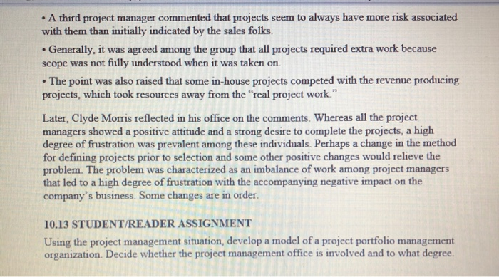 project & management 10.12 PROJECT MANAGEMENT