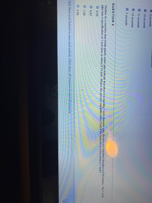 4 seconds 10 seconds 12 seconds 14 seconds 2