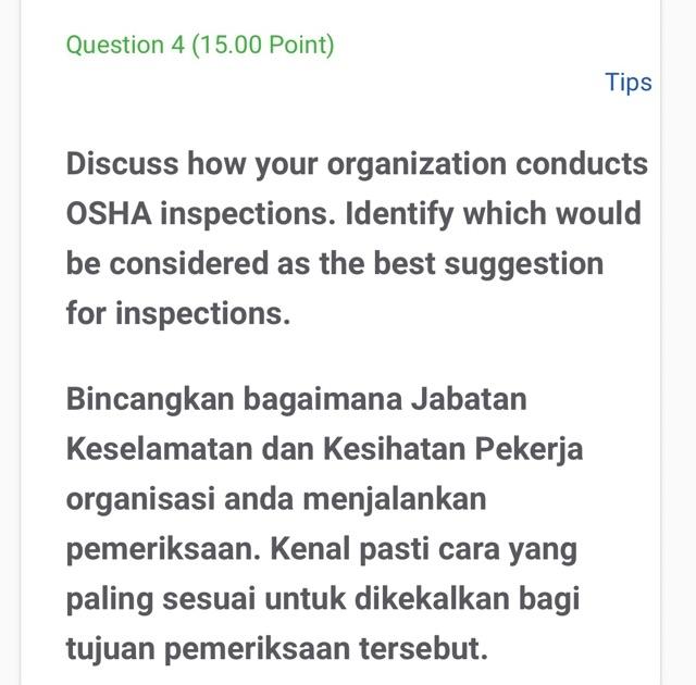 Question 4 (15.00 Point) Tips Discuss how your