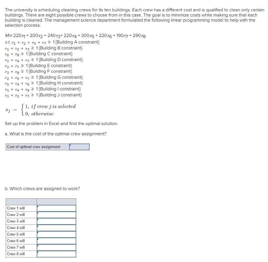 Need step-by-step solution via Excel Solver. From