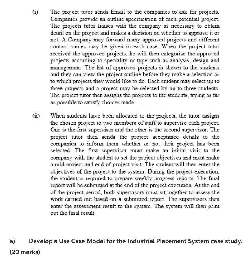 The project tutor sends Email to the companies to