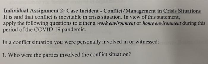 Organizational Behaviour (500 words) Individual