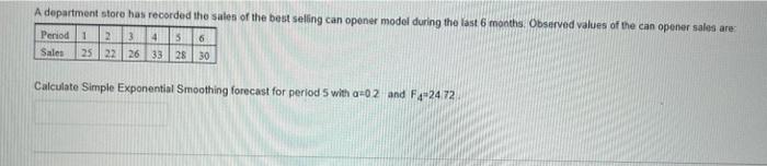 A department store has recorded the sales of the