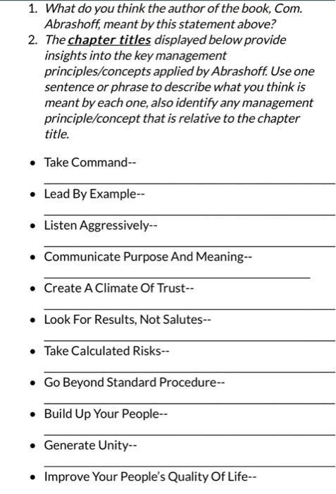 please anwer everything 1. What do you think the