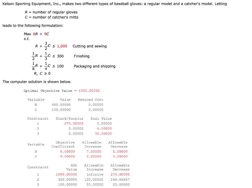 Kelson Sporting Equipment, Inc., makes two
