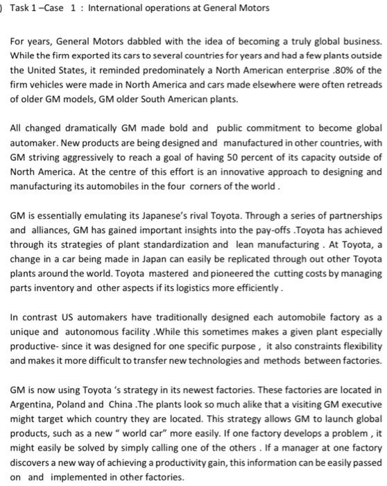 I want this solution ) Task 1-Case 1: