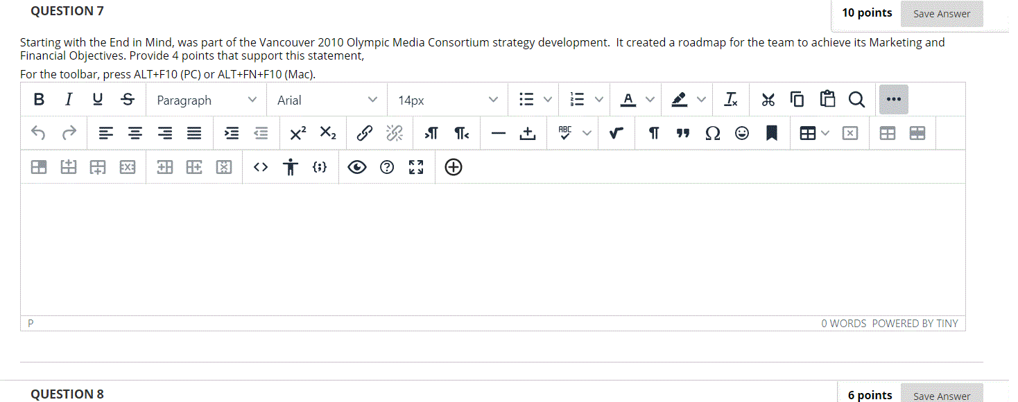 Starting with the End in Mind was part of the