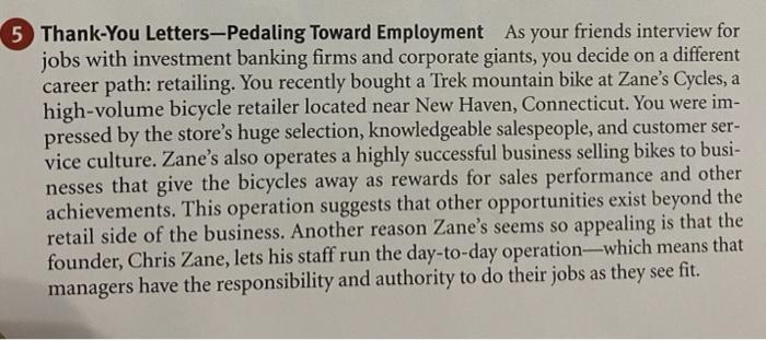 5 Thank-You Letters-Pedaling Toward Employment As