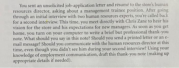 5 Thank-You Letters-Pedaling Toward Employment As