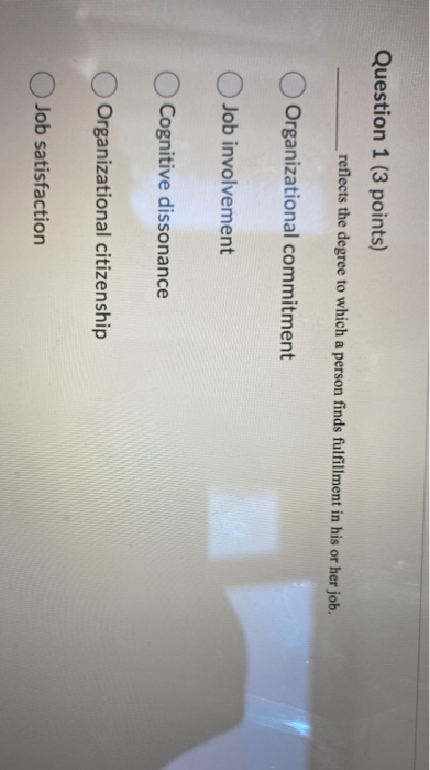 please help me Question 1 (3 points) reflects the