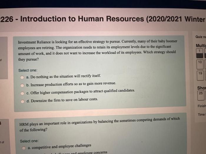 226 - Introduction to Human Resources (2020/2021