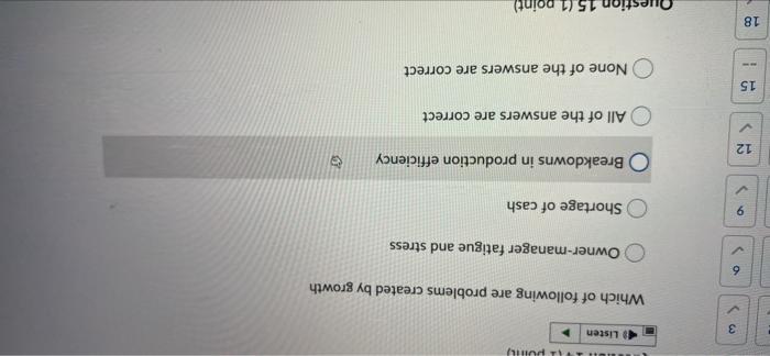 Listen As a business grows, it becomes Easier to