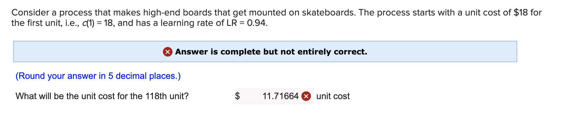 Consider a process that makes high-end boards
