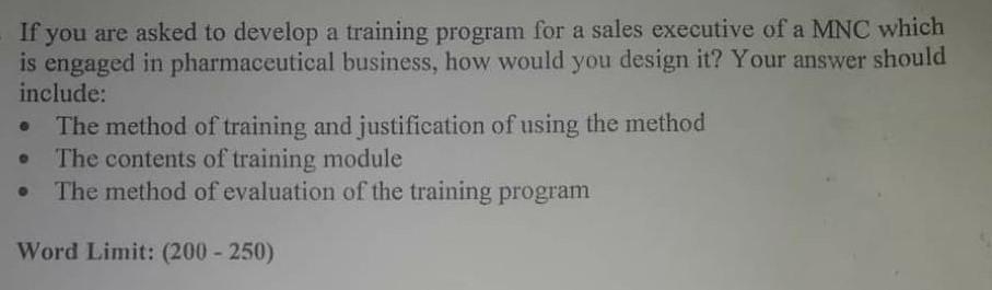 Human Resource Management If you are asked to