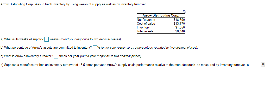 Arrow Distributing Corp. likes to track inventory