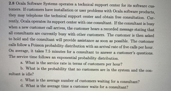 2.8 Ocala Software Systems operates a technical