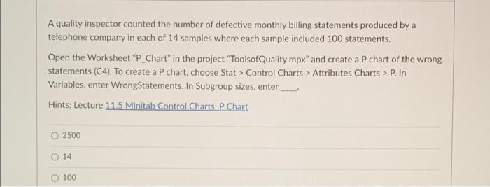 Please explain, thank you A quality inspector