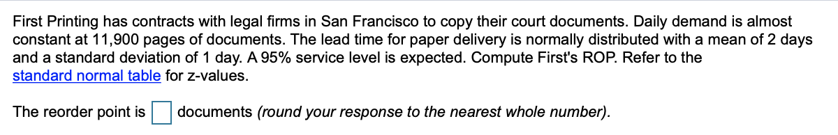 First Printing has contracts with legal firms in