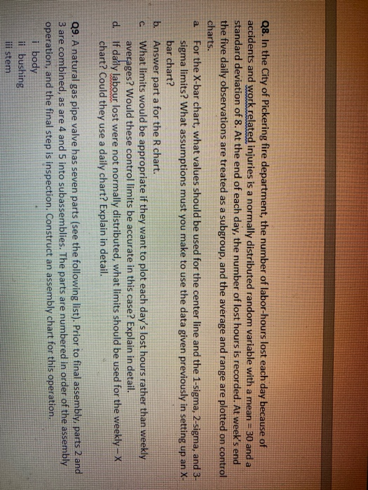 Question 7 and 8. Q7. The Niagara Fruit Company