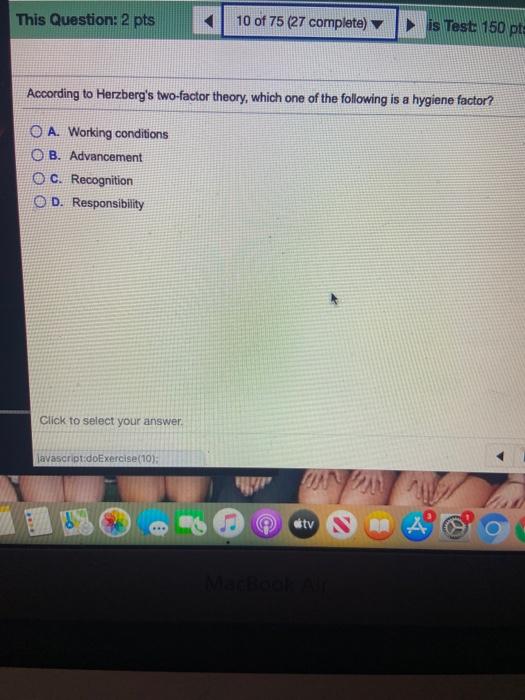 This Question: 2 pts 10 of 75 (27 complete) is